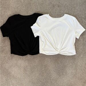 Amazon Essentials Black and White Short Sleeve Tees